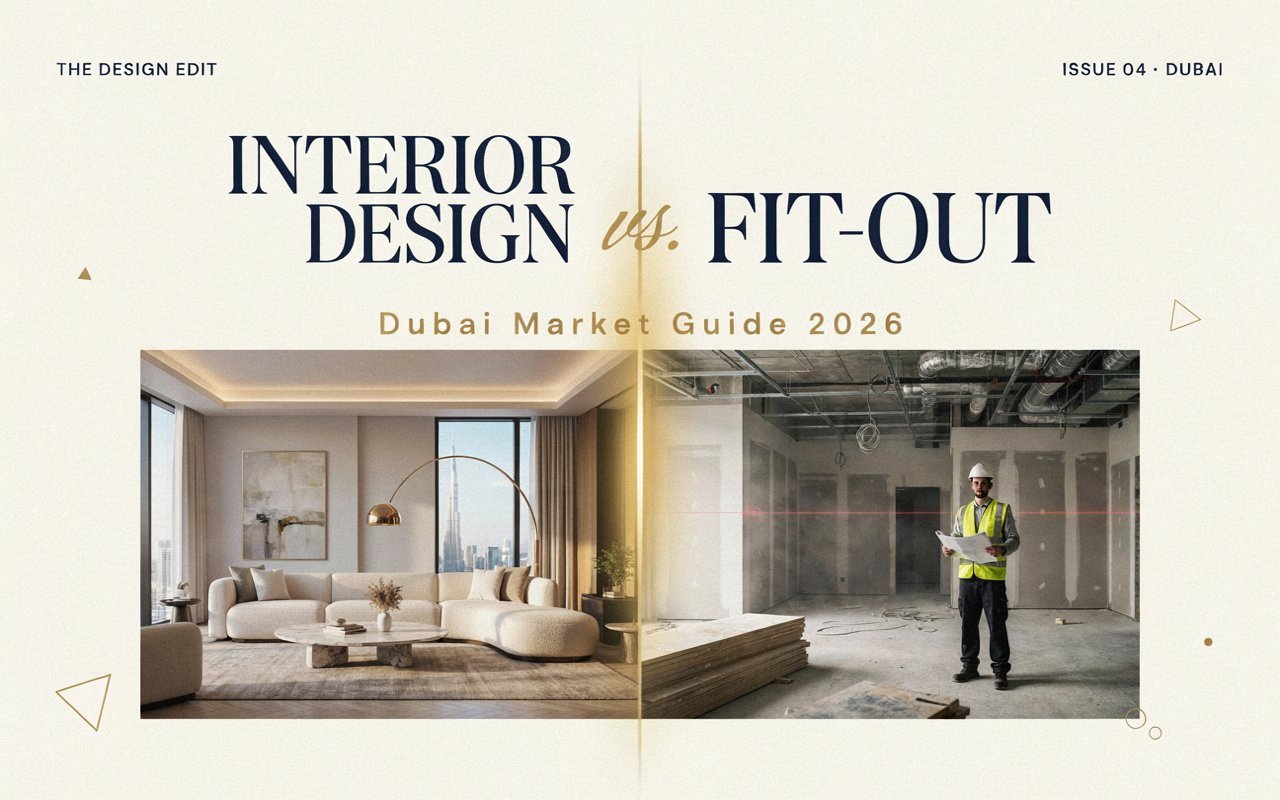 What is the Difference Between Interior Design and Fit-Out? (Dubai Market Guide 2026)